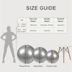 1pc Extra Large Thickened Yoga Ball, Silvery PVC Fitness Ball for Balance and Sensory Training, Adult Exercise Equipment with Air Pump and Nozzle Included