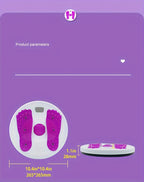 Internet Celebrity Purple 3D Exercise Yoga Twist Disc 10.4In * 10.4In * 11In (For 200Kg) Dance Twist Machine Lazy Twist Machine Exercise Body Twist Disc