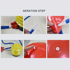 1pc Extra Large Thickened Yoga Ball, Silvery PVC Fitness Ball for Balance and Sensory Training, Adult Exercise Equipment with Air Pump and Nozzle Included