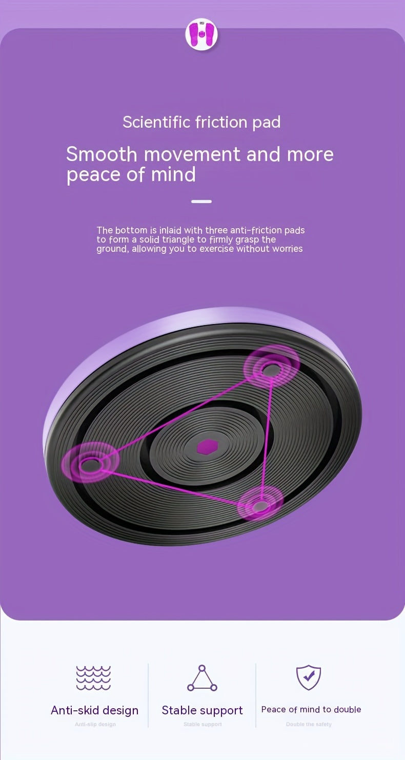 Internet Celebrity Purple 3D Exercise Yoga Twist Disc 10.4In * 10.4In * 11In (For 200Kg) Dance Twist Machine Lazy Twist Machine Exercise Body Twist Disc