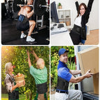 Adjustable Unisex Lumbar Support Belt, Breathable Waist Wrap for Gym, Yoga, Fitness, Exercise, Squat, Weightlifting - Hand Washable Buckle Closure Lower Back Brace