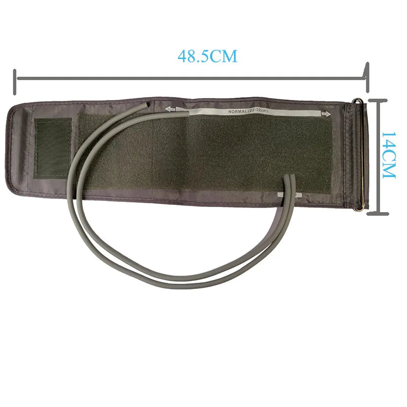 Adult Manual Arm Blood Pressure Monitor Cuff Belt Double Tube Mercury Sphygmomanometer Upper Cuff Sleeve Tonometer 22-32cm