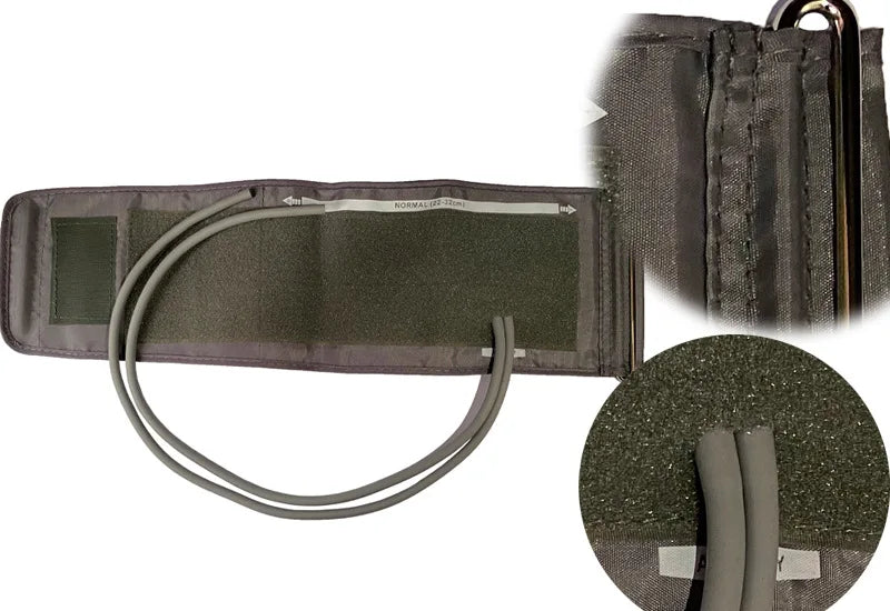 Adult Manual Arm Blood Pressure Monitor Cuff Belt Double Tube Mercury Sphygmomanometer Upper Cuff Sleeve Tonometer 22-32cm