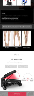 Home hydraulic stepper, training puller, mini fitness pedal, elderly exercise, home fitness equipment