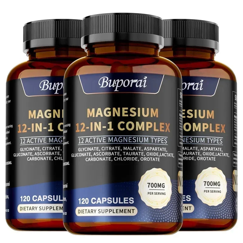 Magnesium Complex - Maintains A Good Mood, and Promotes Overall Health, Supports Muscle, Bone, Joint Health, Relieves Stress