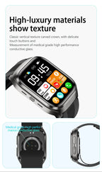NEW Air Pump Airbag Blood Pressure Accurate Diagnosis Smart Watch ECG Temp Blood Fat Uric Acid Men Three High Monitor Smartwatch