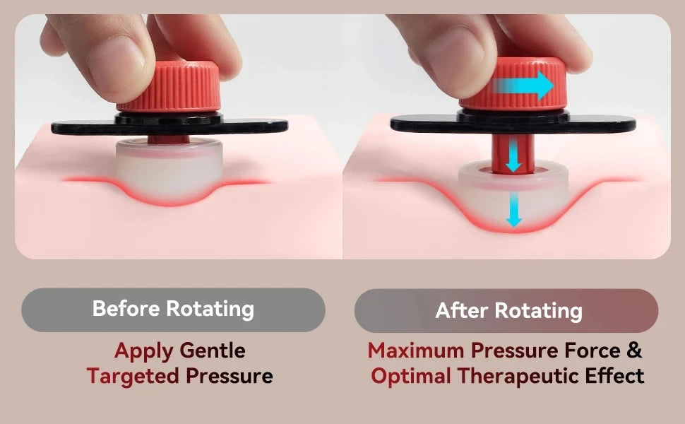 Sciatica Pain Relief Brace with Adjustable Knob and 2 Versions Pressure Pad for Max Sciatica Nerve, Lower Back & Hip Pain Relief