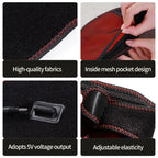 Heating Neck Support- Vibration Massager Hot Compress Relieves Joint Pain Discomfort overuse injury 3-Level Timer USB Port