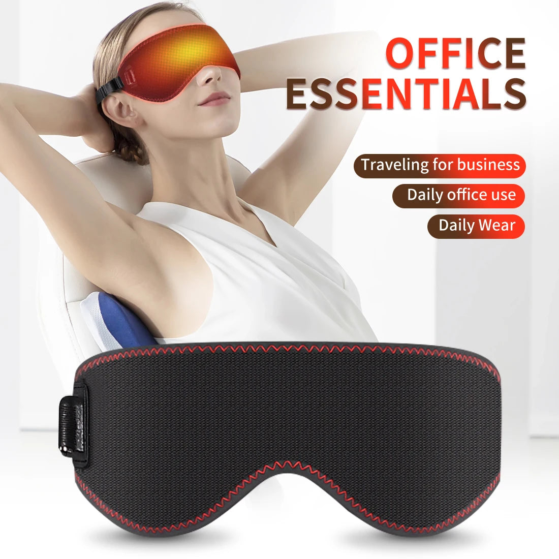 Heated Eye Mask Eye Mask for Dry Eyes with 3 Heat Levels Hot Compress Warm Compress Heating Pad for Sleep Dark Circles