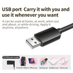 Heating Neck Support- Vibration Massager Hot Compress Relieves Joint Pain Discomfort overuse injury 3-Level Timer USB Port