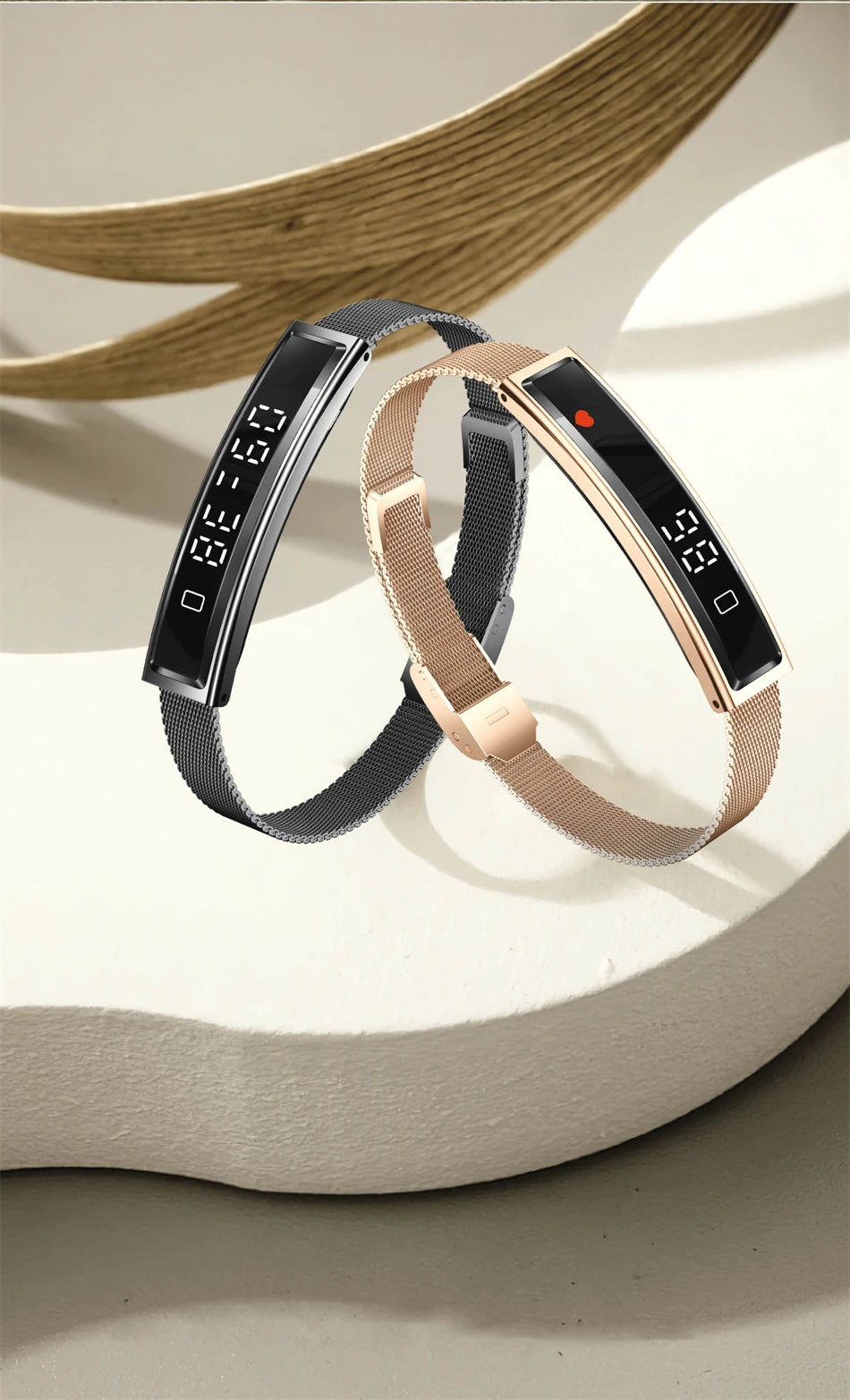 New Health Smart Bracelet Men Women Fitness Sports Band Stress Test HRV Monitor Waterproof Pedometer Smart Watch for Android iOS