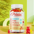 Children's Gummy Vitamins - with Vitamins C, D, B6 and Zinc, Flaxseed Oil Omega 3 To Support Children's DevelopmentSupplements