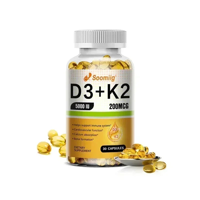 Vitamin K2 MK-7 Supplement - Supports Immune Function, Joint & Heart Health, Superior Absorption, Boosts Energy, Non-GMO
