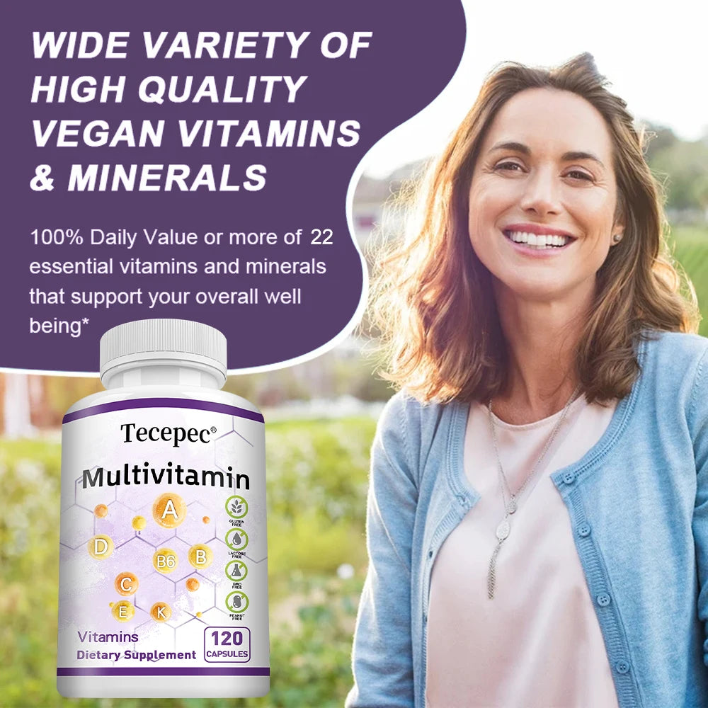 Multivitamins and Minerals - Powerful Antioxidants, Improves Digestion, Boosts Immune Function, and Boosts Energy Levels