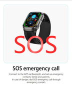 NEW Air Pump Airbag Blood Pressure Accurate Diagnosis Smart Watch ECG Temp Blood Fat Uric Acid Men Three High Monitor Smartwatch