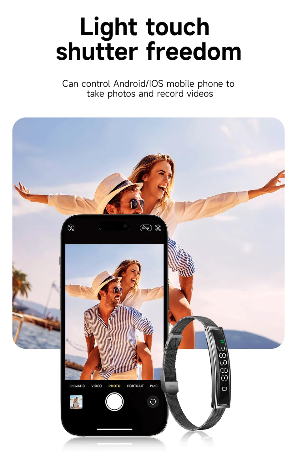 New Health Smart Bracelet Men Women Fitness Sports Band Stress Test HRV Monitor Waterproof Pedometer Smart Watch for Android iOS