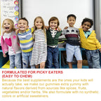 Children's Gummy Vitamins - with Vitamins C, D, B6 and Zinc, Flaxseed Oil Omega 3 To Support Children's Development