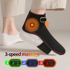 Wireless Ankle Heating Pad Electric Vibration Massage Heated Foot Hand Wrap for Wrist Ankle Rechargeable Heating Wristband Brace