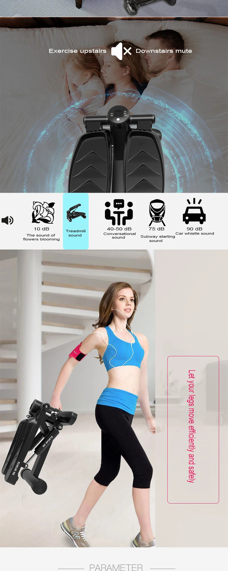 Home hydraulic stepper, training puller, mini fitness pedal, elderly exercise, home fitness equipment