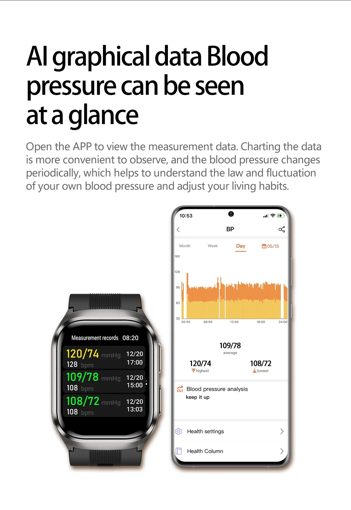 NEW Air Pump Airbag Blood Pressure Accurate Diagnosis Smart Watch ECG Temp Blood Fat Uric Acid Men Three High Monitor Smartwatch