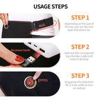 Cordless Heated Hip Support Brace with Massager for Sciatica Pain Relief Lower Back Therapy Hip Heating Pad for Physical Healing