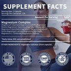 Magnesium Complex - Maintains A Good Mood, and Promotes Overall Health, Supports Muscle, Bone, Joint Health, Relieves Stress