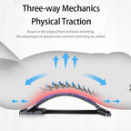 Back Stretcher for Back Pain Relief, Multi-Level Back Cracker Board, Lower and Upper Back Support for Herniated Disc