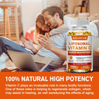 Liposomal Vitamin C Supplement - Easily Absorbed, Fat-Soluble Vitamin C, Antioxidant, Support Immune System, Promote Skin Health