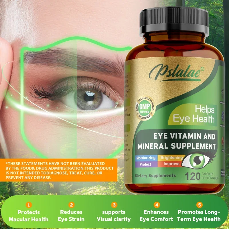 Lutein Eye Vitamins - Relieve Eye Fatigue, Dryness, Yellow Spots and Vision Health