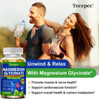 Magnesium Glycinate Supplement, Highly Absorbed, Supports Muscle Relaxation and Recovery, Maximum Bioavailability, 120 Capsules
