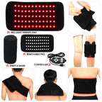 Infrared Light LED Healthcare Waist Red Light Heating Massage Belt Pad Lumbar Back Waist Massage For Back Knee Hands Feet Relief