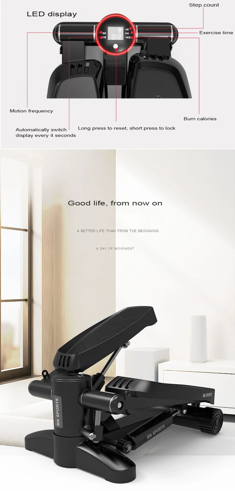 Home hydraulic stepper, training puller, mini fitness pedal, elderly exercise, home fitness equipment