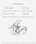 Home hydraulic stepper, training puller, mini fitness pedal, elderly exercise, home fitness equipment