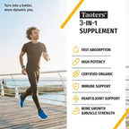 Vitamin D3 K2 Liquid Drops, Vitamin D, K, MCT Oil & Omega 3, Bone, Heart, Joint & Muscle Support Dietary Supplement, Non-GMO