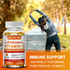 Liposomal Vitamin C Supplement - Easily Absorbed, Fat-Soluble Vitamin C, Antioxidant, Support Immune System, Promote Skin Health