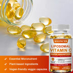 Liposomal Vitamin C Supplement - Easily Absorbed, Fat-Soluble Vitamin C, Antioxidant, Support Immune System, Promote Skin Health