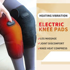 3 Heat Levels Heated Knee Wrap 6 Adjustable Vibrations Joint Pain Relief Heated Knee Brace Arthritis Pain Relief