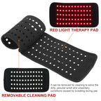 Infrared Light LED Healthcare Waist Red Light Heating Massage Belt Pad Lumbar Back Waist Massage For Back Knee Hands Feet Relief