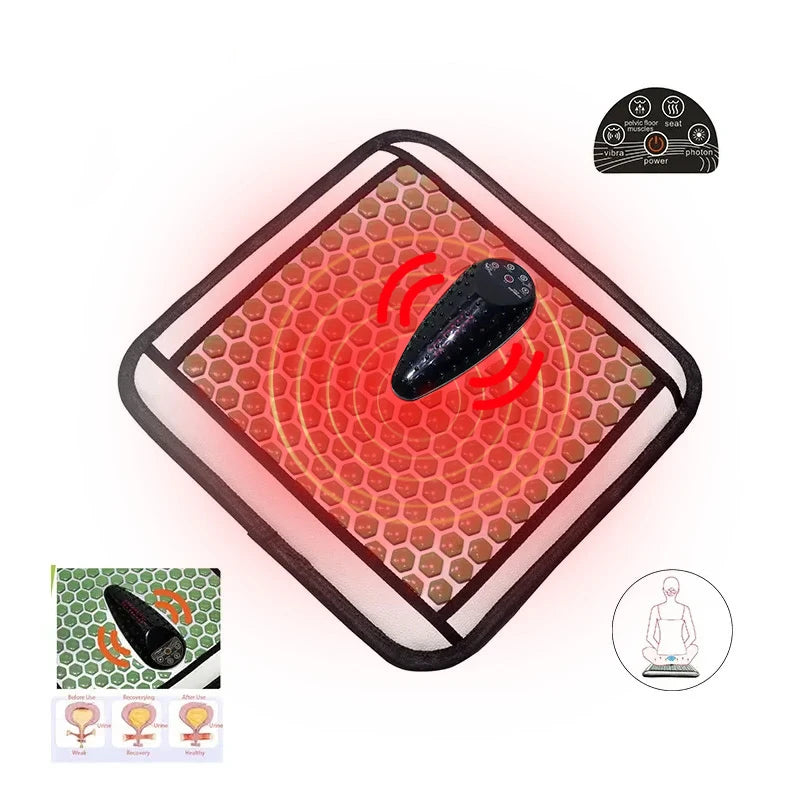 Pelvic Floor Buttock Muscle Massage Pad infrared Heated jade Mat Therapy Prostate Massage Pad pain Relief Tool Good For Heath
