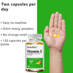 Vitamin C 1000mg - with Citrus, Rose hips,Immune System & Collagen High Potency Fat Soluble Ascorbic Acid Supplement