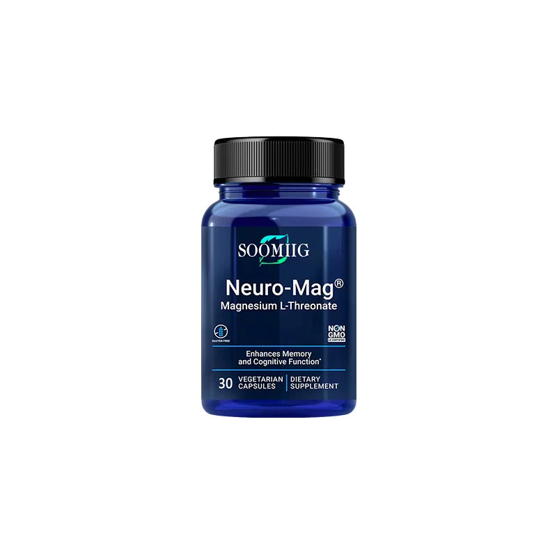 Magnesium L-Threonate - Ultra Absorbable Magnesium, Vegetarian Capsules, Helps Enhance Memory, Focus, and Overall Cognition