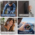 NEW Air Pump Airbag Blood Pressure Accurate Diagnosis Smart Watch ECG Temp Blood Fat Uric Acid Men Three High Monitor Smartwatch