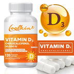 Vitamin D3 50000IU - Immune Support, Healthy Muscle Health, Strong Bones and Nervous System Health