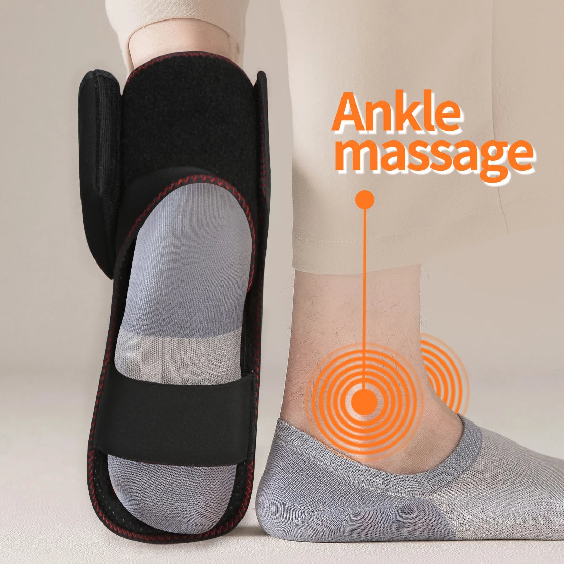 Wireless Ankle Heating Pad Electric Vibration Massage Heated Foot Hand Wrap for Wrist Ankle Rechargeable Heating Wristband Brace