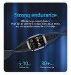 NEW Air Pump Airbag Blood Pressure Accurate Diagnosis Smart Watch ECG Temp Blood Fat Uric Acid Men Three High Monitor Smartwatch