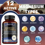 Magnesium Complex - Maintains A Good Mood, and Promotes Overall Health, Supports Muscle, Bone, Joint Health, Relieves Stress