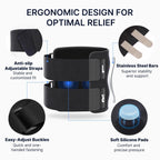 Fit Sciatica/Patella Pain Relief Devices:  – Sciatic Nerve Brace with Dual Pressure Pads Targeted Compression for maximum Relief