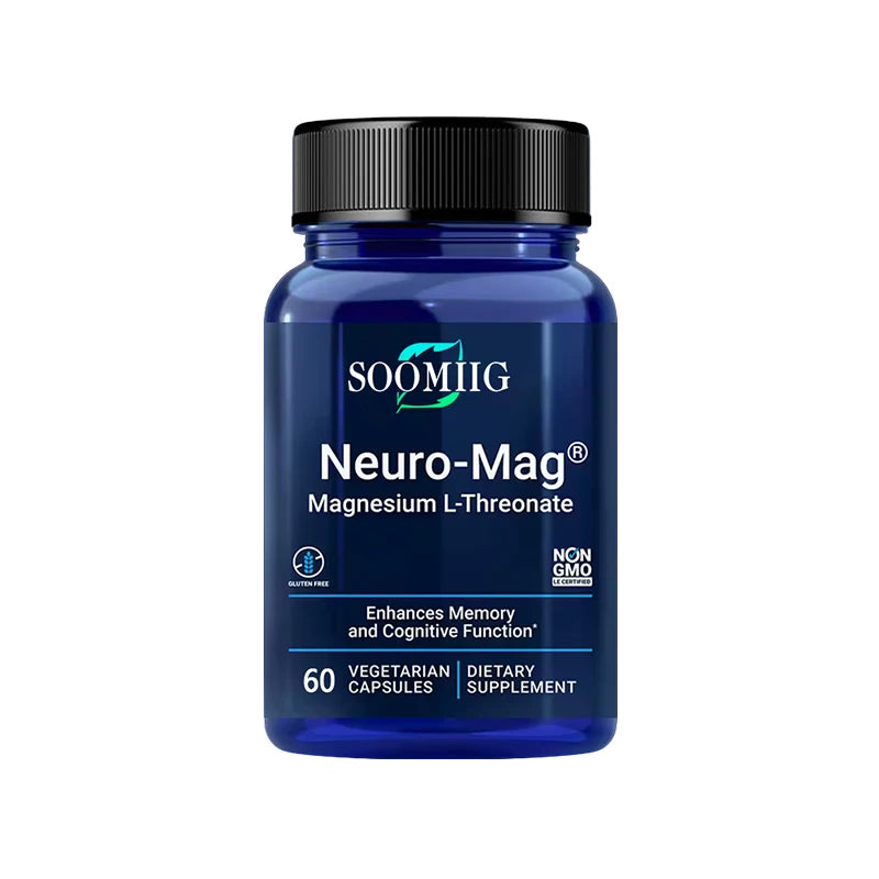 Magnesium L-Threonate - Ultra Absorbable Magnesium, Vegetarian Capsules, Helps Enhance Memory, Focus, and Overall Cognition