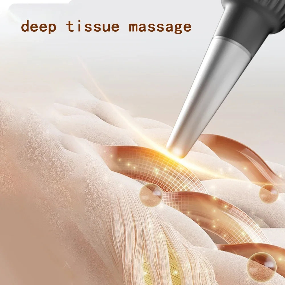 Acupuncture Fascia Pen Deep Tissue Vibration Massager Trigger Point Therapy Stick Reflexology Body Massage Tool for Pain Relief