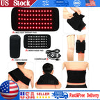Infrared Light LED Healthcare Waist Red Light Heating Massage Belt Pad Lumbar Back Waist Massage For Back Knee Hands Feet Relief